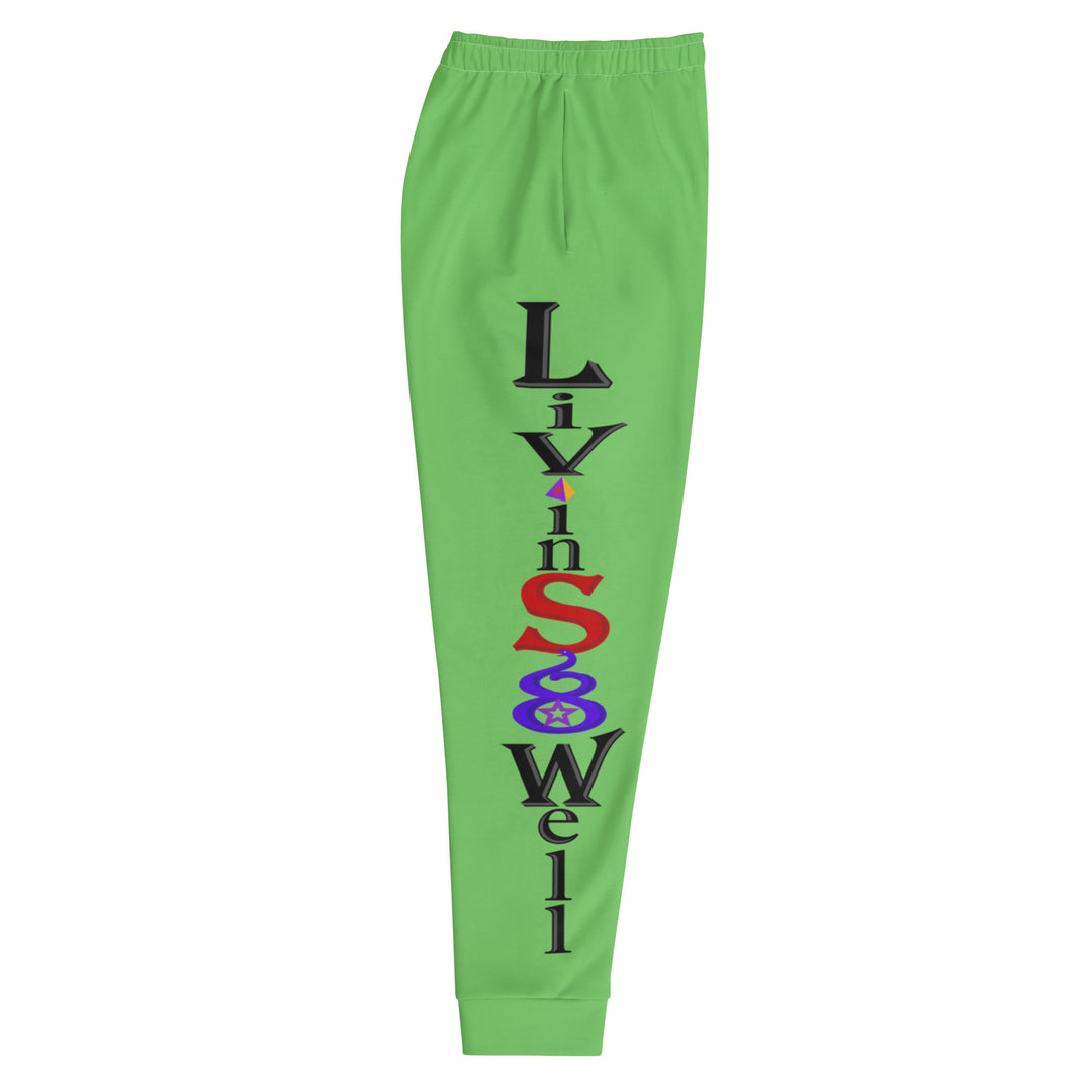 LivinSoWell- Goddesses&Queens/Unisex Joggers Full Print (UFO Green)