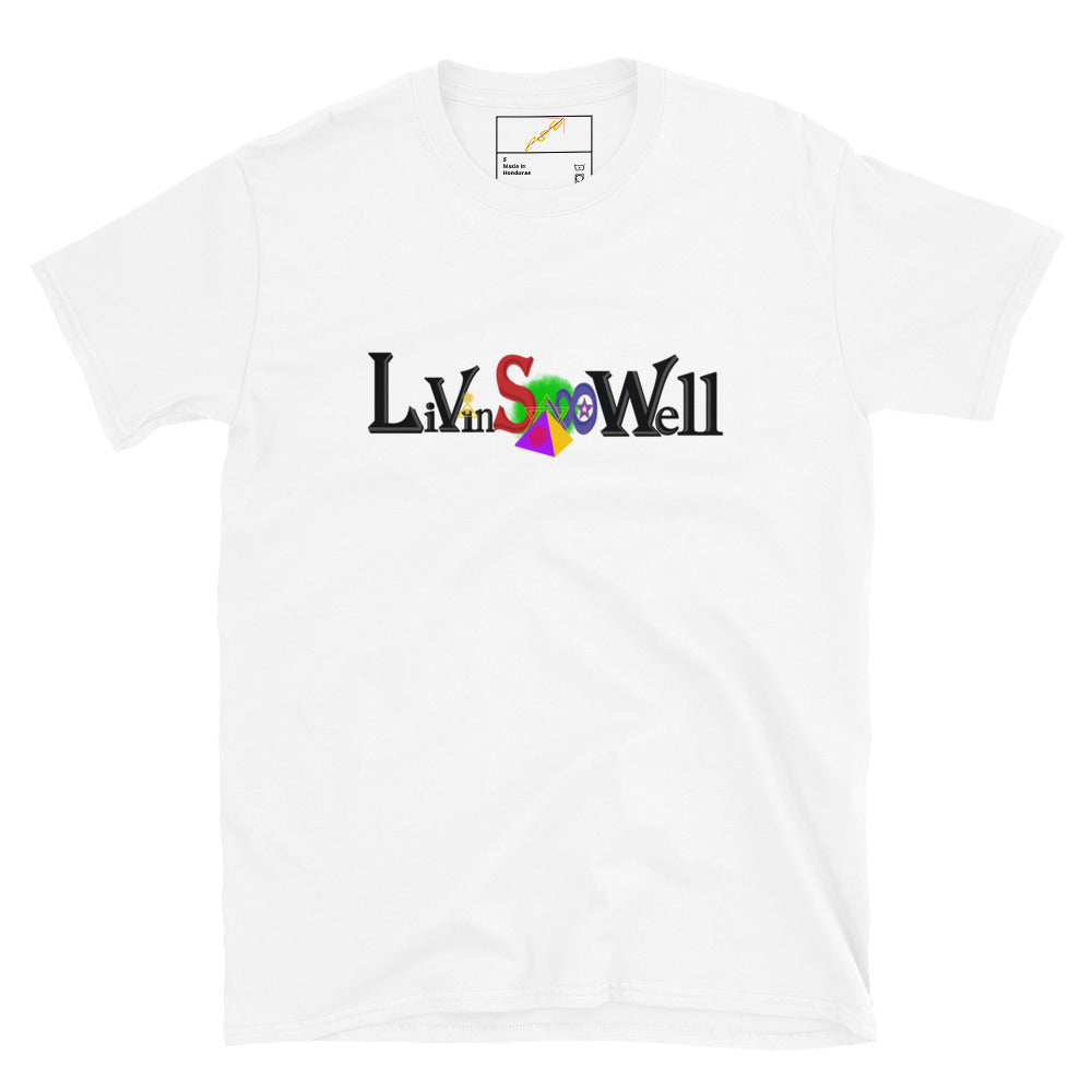 LivinSoWell- Short-Sleeve T-Shirt (White)