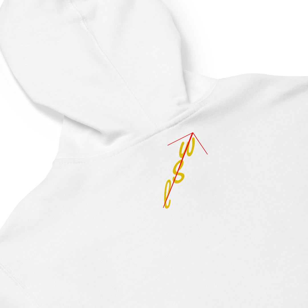 LivinSoWell- Unisex fleece zip up hoodie (White)